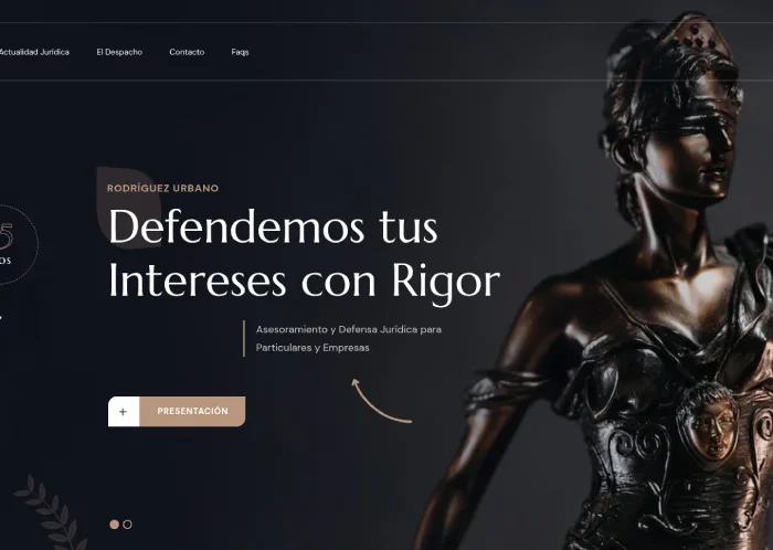 Diseño web para Rodriguez Urbano Abogados