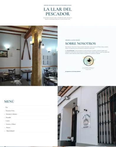 Diseño web para La llar del pescador