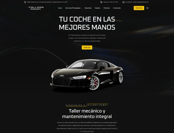 Diseño web para Tallers Rampi