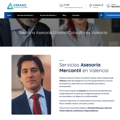 Diseño web para Urbano Consultores